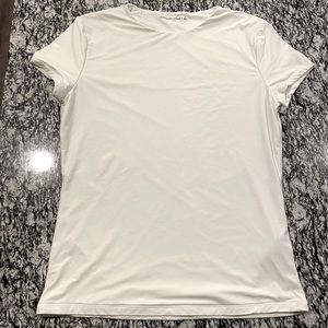 Soft Matte Seamless Tuckable Baby Tee in White